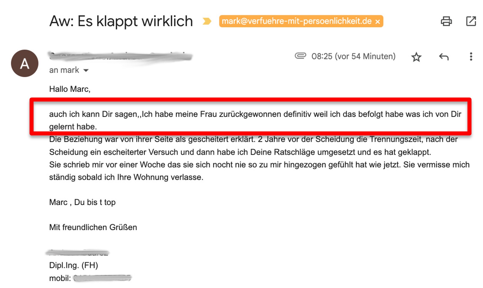 Kundenstimme E-Mail